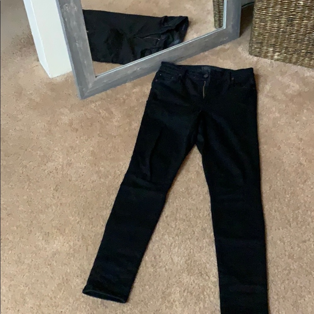 Stretch Midrise Black Skinny
